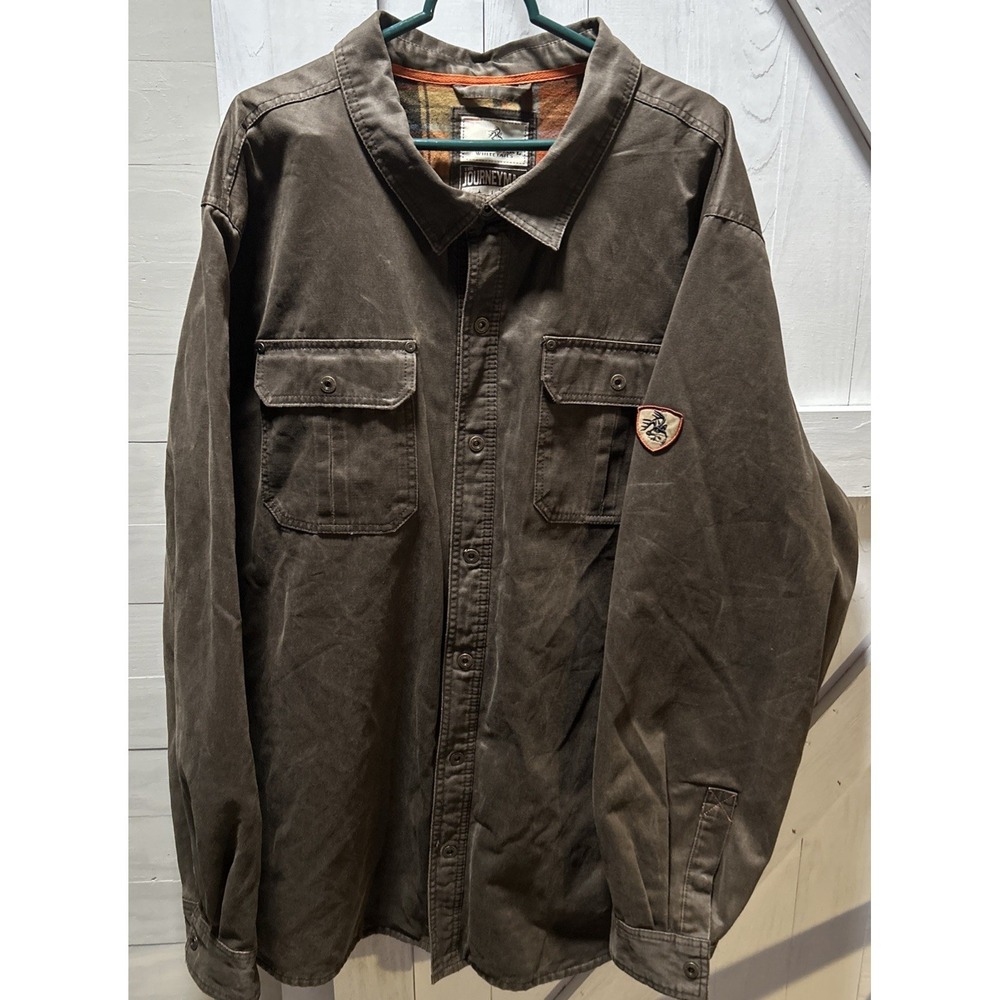 Legendary Whitetails Journeyman 3XT Tobacco Jacket Waxed Cotton Flannel Lined